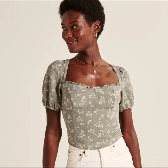 abercrombie green top